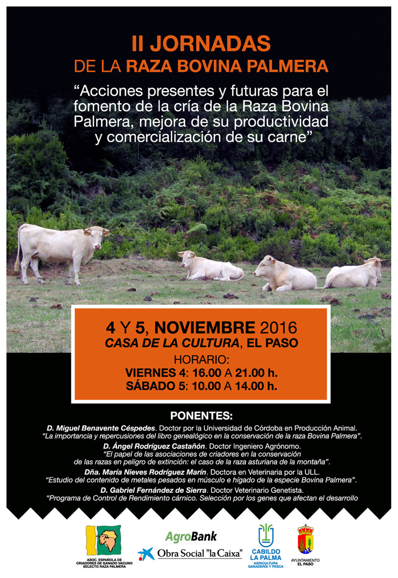 cartel II jornadas raza palmera