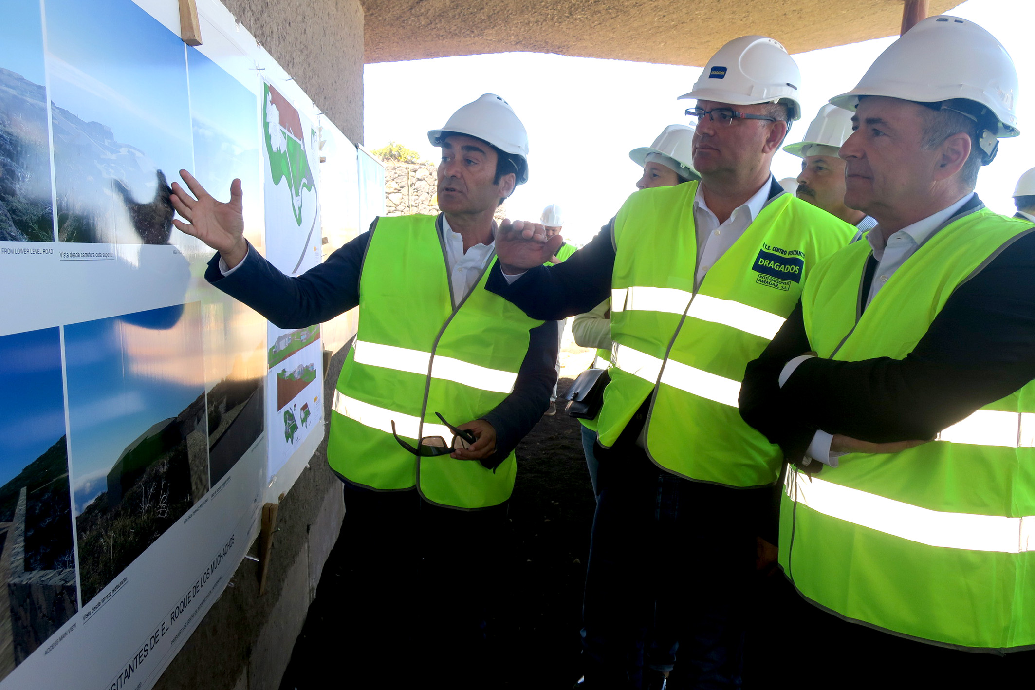 Pestana y Ortega conocen los detalles de la obra.