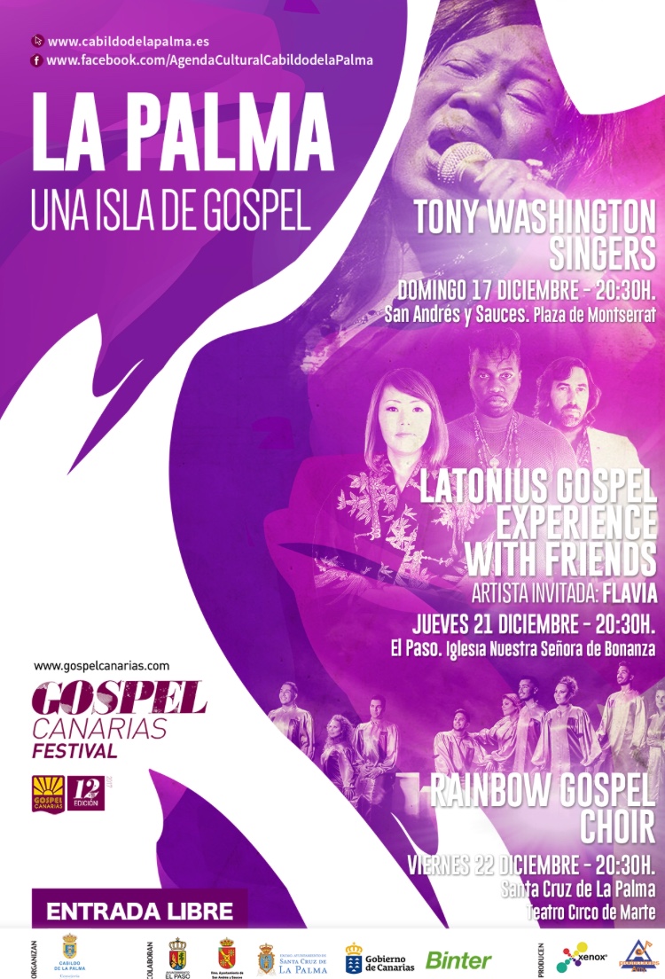 Cartel La Palma Una isla de gospel