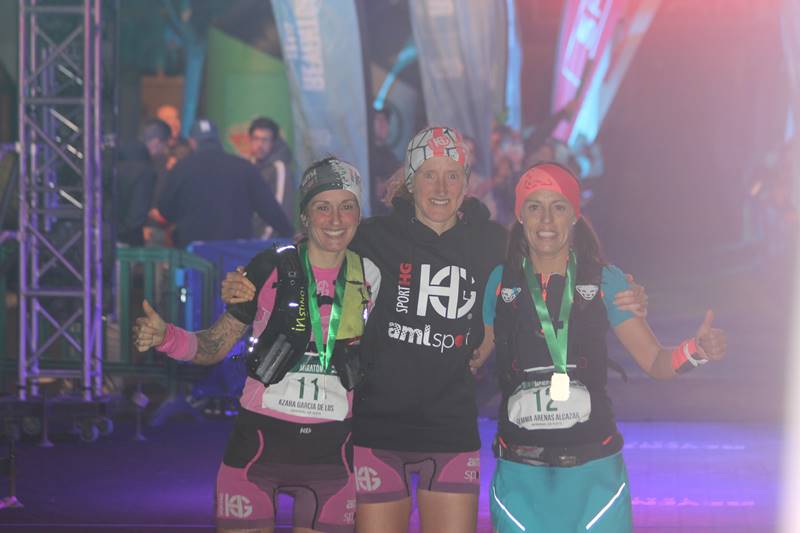 Podio femenino maratón.