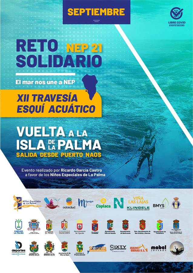 CARTEL XII TRAVESIA ESQUI BENEF ASOC NEP