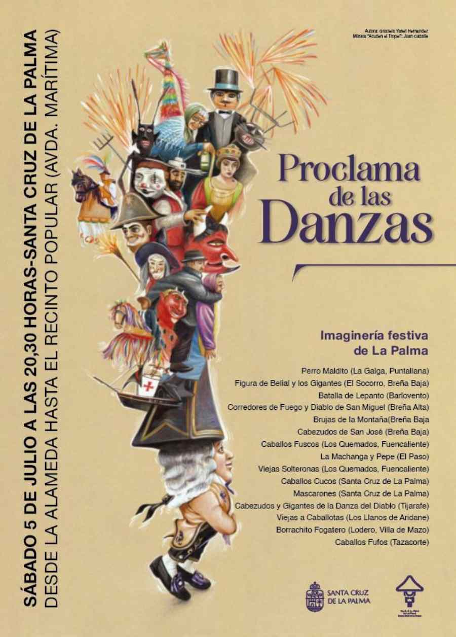 Cartel Anunciador Proclama de las Danzas