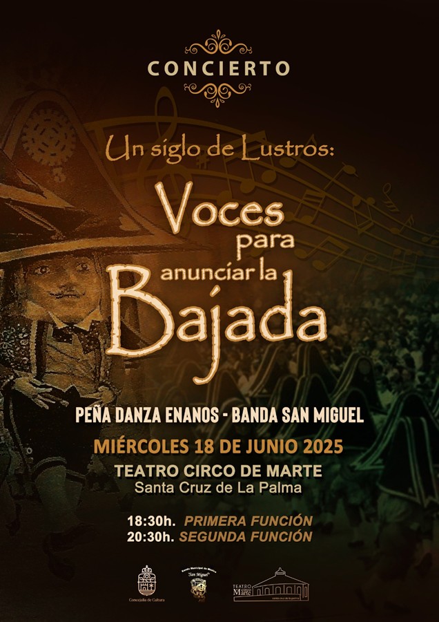Cartel concierto Voces para la Bajada