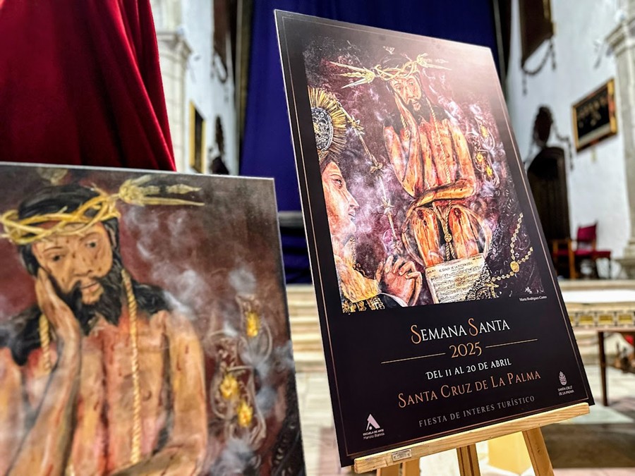 Imagen en lienzo e impresa del Cartel de Semana Santa 2025.