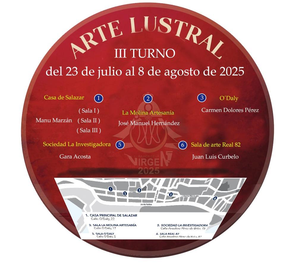 Cartel tercer turno arte lustral