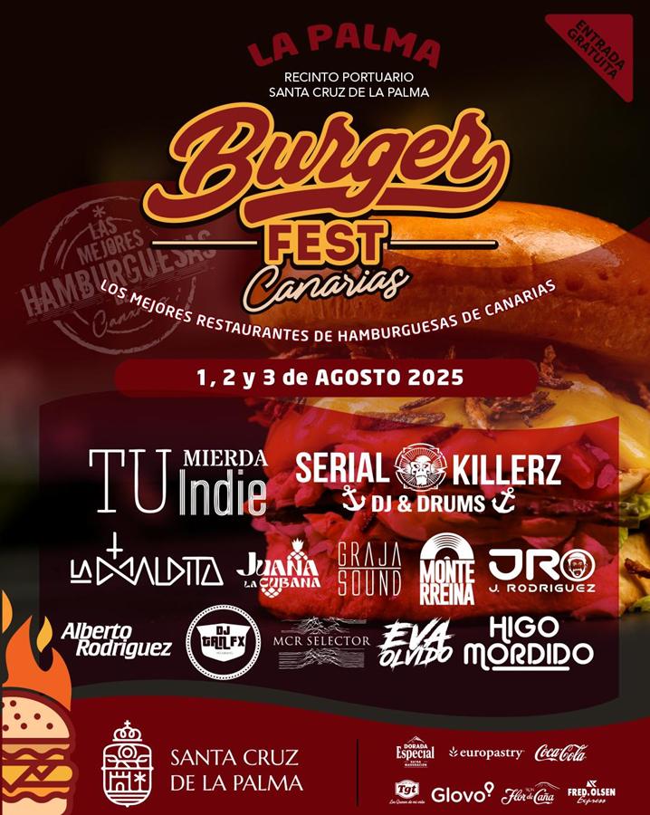 cartel Burger Fest Santa Cruz de La Palma